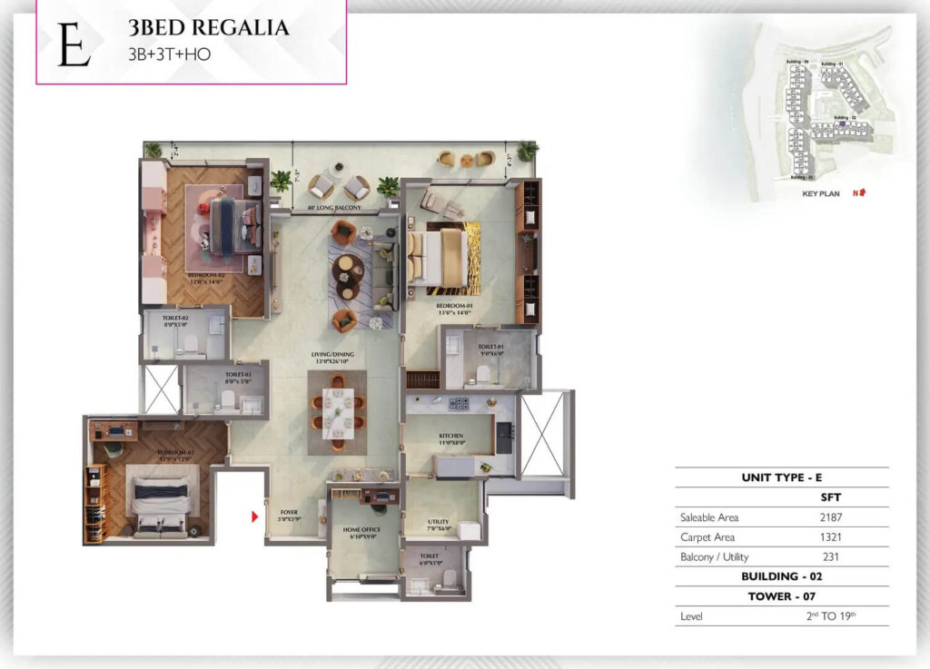 Prestige Raintree Park Floor Plan3